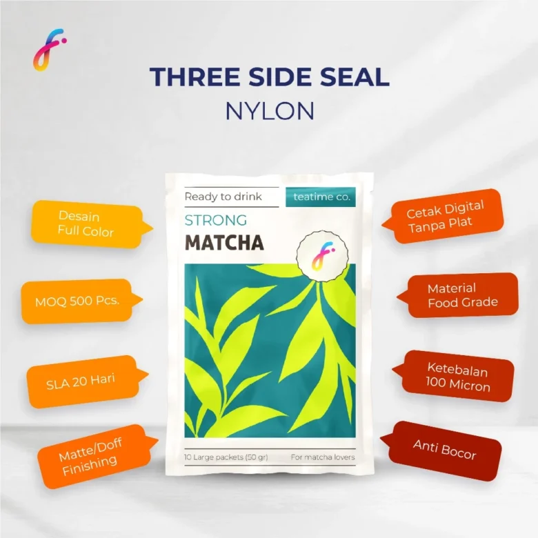 Cetak Vacuum Pack / Frozen Nylon 100 Matte/Doff - 15 x 25 cm